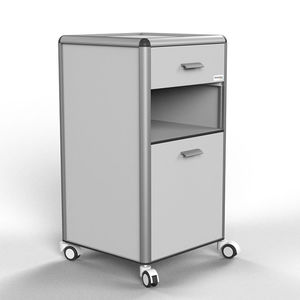 armoire de chevet sur roulettes