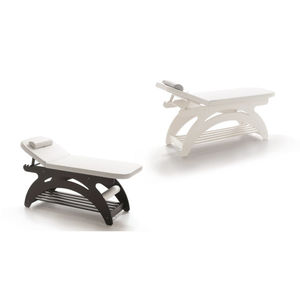 table de massage manuelle / avec repose-tête / à hauteur réglable / 2 sections