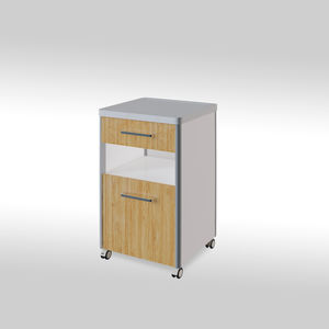 armoire de chevet sur roulettes