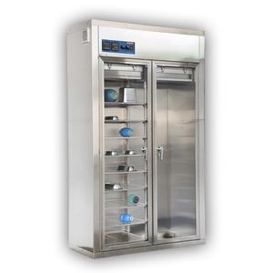 armoire de séchage / pour instruments / avec étagère / 2 portes