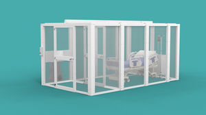 salle d'isolement pour assemblage