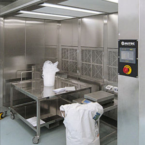 isolateur de pesée / pour la manipulation de poudres / pour zone de mélange / modulaire