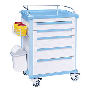 chariot de chargement / multifonction / à pharmacie / avec porte-déchet