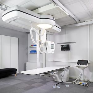 système de radiographie / numérique / pour radiographie polyvalente / avec bucky plafonnier