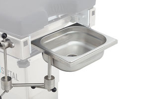 baquet roulant en acier inoxydable