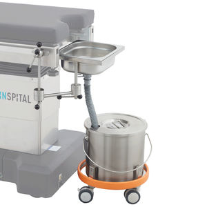 baquet roulant en acier inoxydable