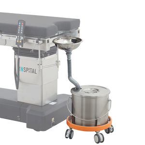 baquet roulant en acier inoxydable