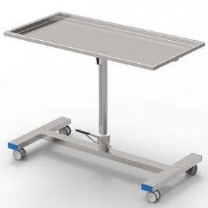 table à instruments en acier inoxydable