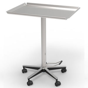 table à instruments en acier inoxydable