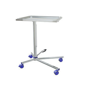table à instruments en acier inoxydable