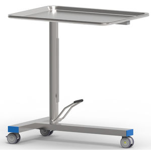 table à instruments en acier inoxydable
