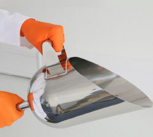 épuisette de laboratoire en acier inoxydable