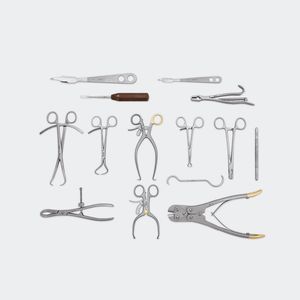 kit d'instruments vétérinaires pour chirurgie orthopédique