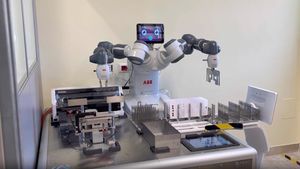 robot de livraison pour laboratoires