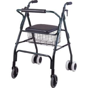rollator 4 roulettes / avec siège / avec panier / à hauteur variable