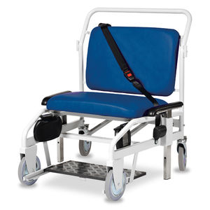 fauteuil de transfert de patient d'intérieur / d'extérieur / sur roulettes / avec repose-jambes