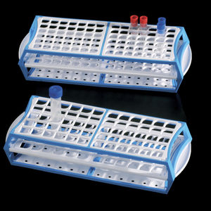 portoir de laboratoire pour tubes à essai
