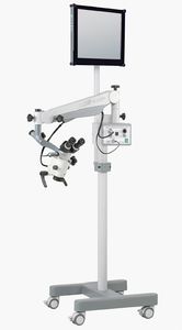 microscope de chirurgie dentaire / sur roulettes