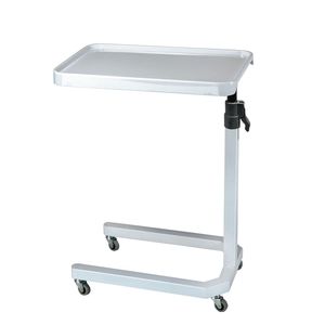 table de lit sur roulettes / à hauteur variable / inclinable / à actionnement manuel