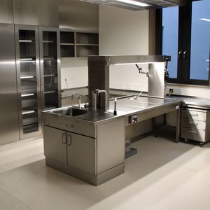 station de travail de laboratoire de macroscopie