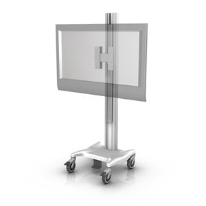 tige porte-moniteur sur roulettes