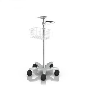 tige porte-moniteur sur roulettes