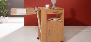 armoire de chevet sur roulettes