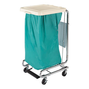 chariot de ménage / à linge / 1 sac / médical
