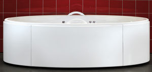 baignoire d'hydromassage avec lampes de chromathérapie