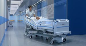lit médical / d'hôpital / électrique / à hauteur réglable