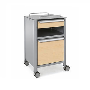 table de chevet avec compartiment réfrigéré / avec armoire / sur roulettes