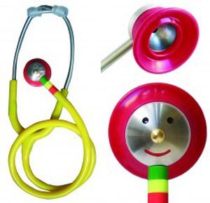stéthoscope pédiatrique / simple pavillon / en acier inoxydable