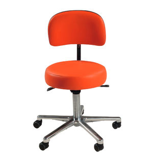 tabouret dentaire / sur roulettes / avec dossier