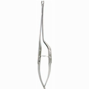 Pince à épiler anatomique Belux Surgical / Lucae forme baïonnette 14cm  acier