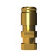analogue d'implant dentaire en acier inoxydable