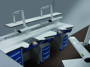 poste de travail pour laboratoires dentaires double