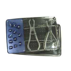 kit d'instruments pour digues dentaires