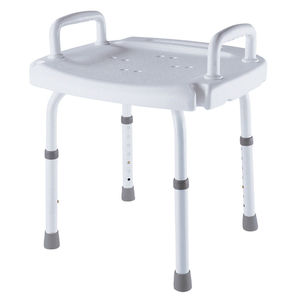 tabouret de douche / avec accoudoirs / à hauteur variable