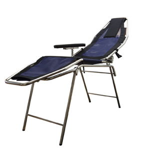 fauteuil de prélèvement sanguin non réglable / 3 sections / pliable