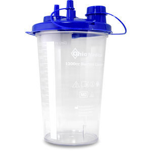 Bocal 2.5 L en Verre Avec Couvercle pour Aspirateur de chirurgie