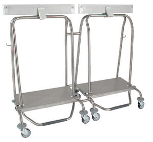 chariot de transport / de déchets / avec plateau / à fermeture automatique