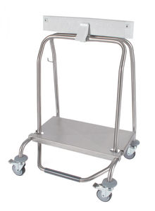 chariot de transport / de déchets / avec plateau / à fermeture automatique