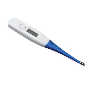 thermomètre vétérinaire / numérique / étanche / à embout souple