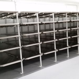 rayonnage modulaire / de stockage mortuaire / en inox