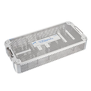 plateau de stérilisation pour instruments / perforé / en acier inoxydable
