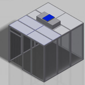 salle blanche de grandes dimensions