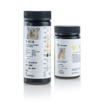bandelette de test vétérinaire / pour analyse d'urine / de glucosurie / de cétonurie