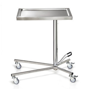 table à instruments en acier inoxydable