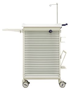 chariot de soins / avec tige porte-sérum / modulaire