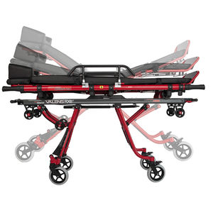 chariot brancard pour ambulances / pneumatique / à hauteur variable / avec dossier réglable